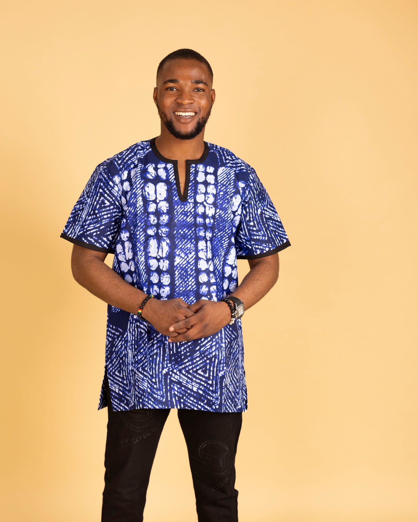 Tomiwa African Print Kaftan Top