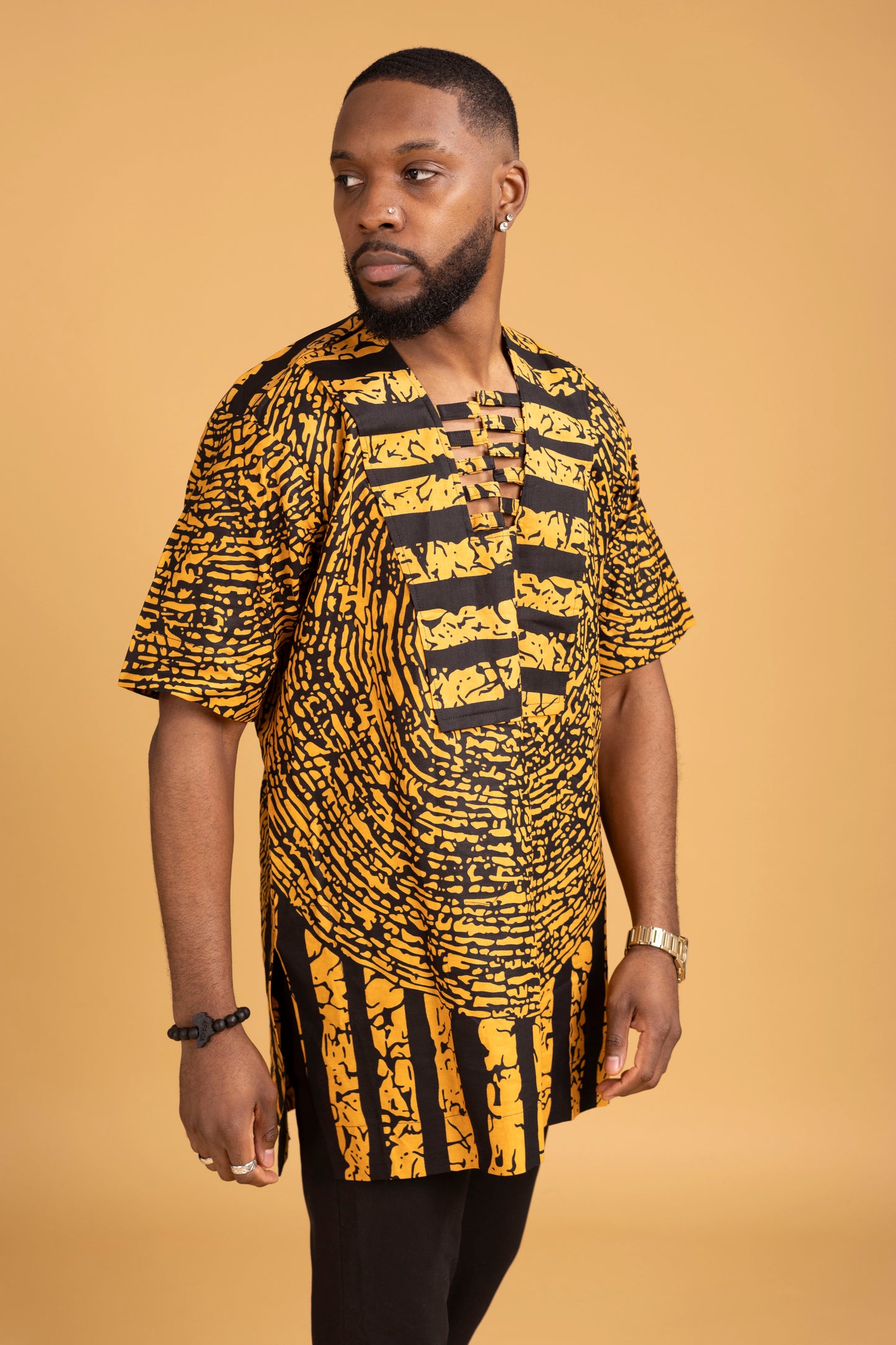 Fola African Print Kaftan Top