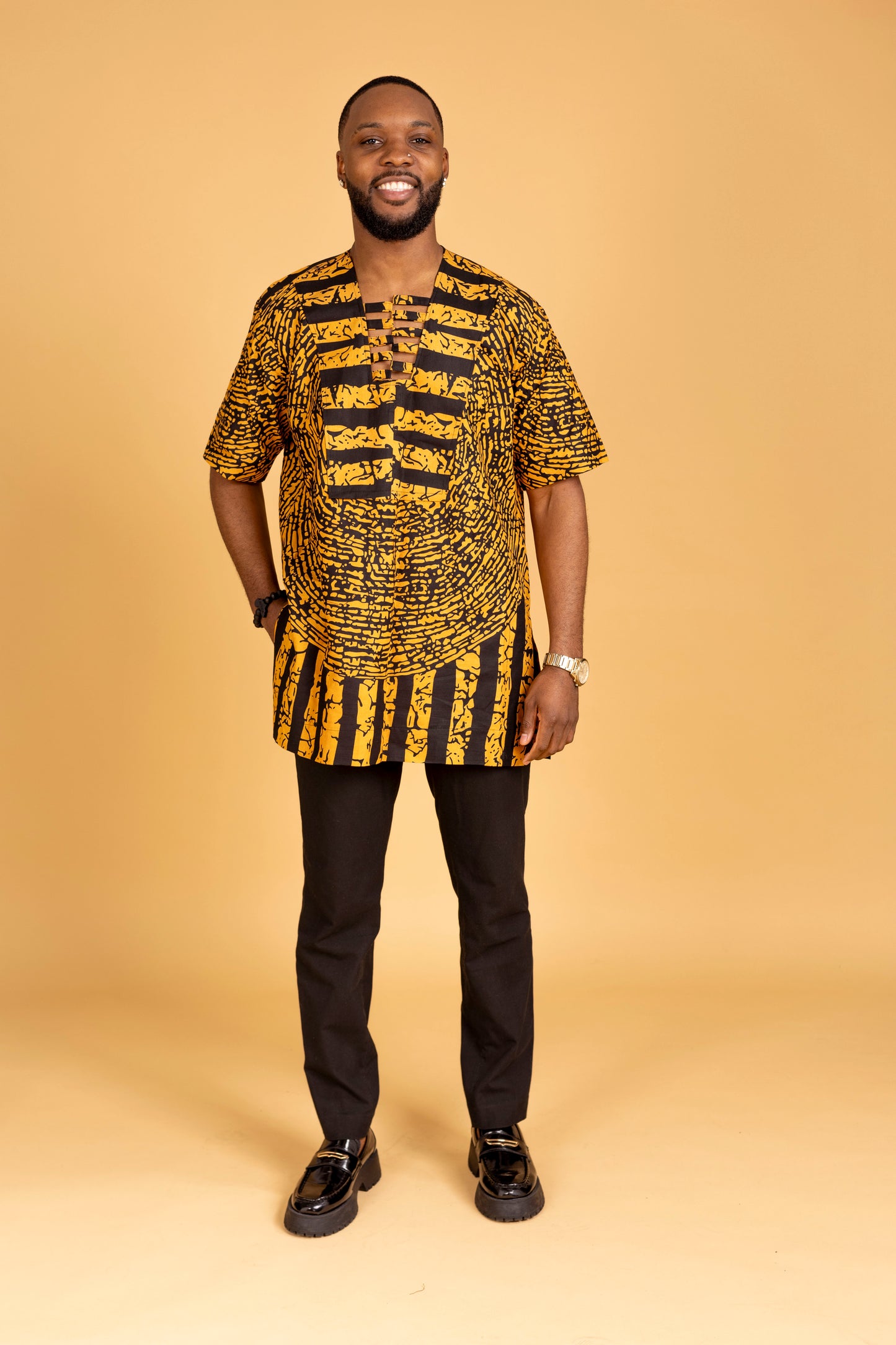 Fola African Print Kaftan Top