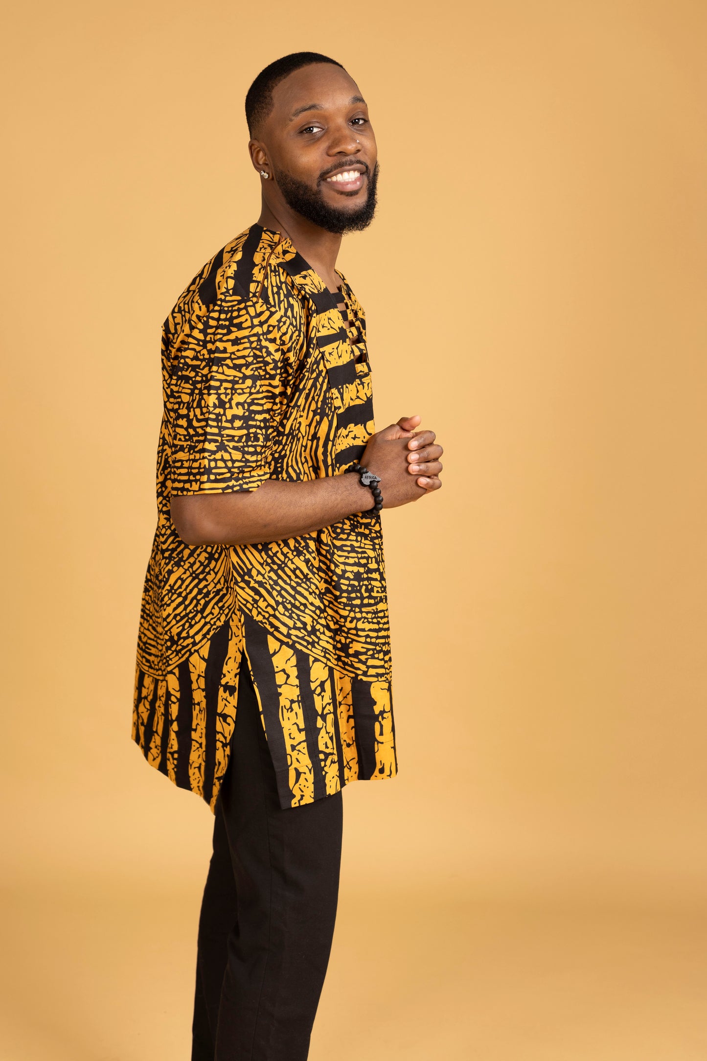 Fola African Print Kaftan Top