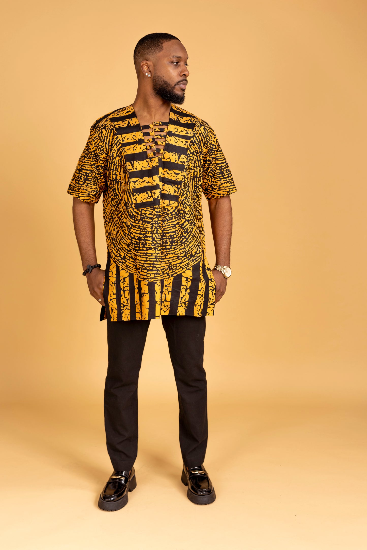 Fola African Print Kaftan Top