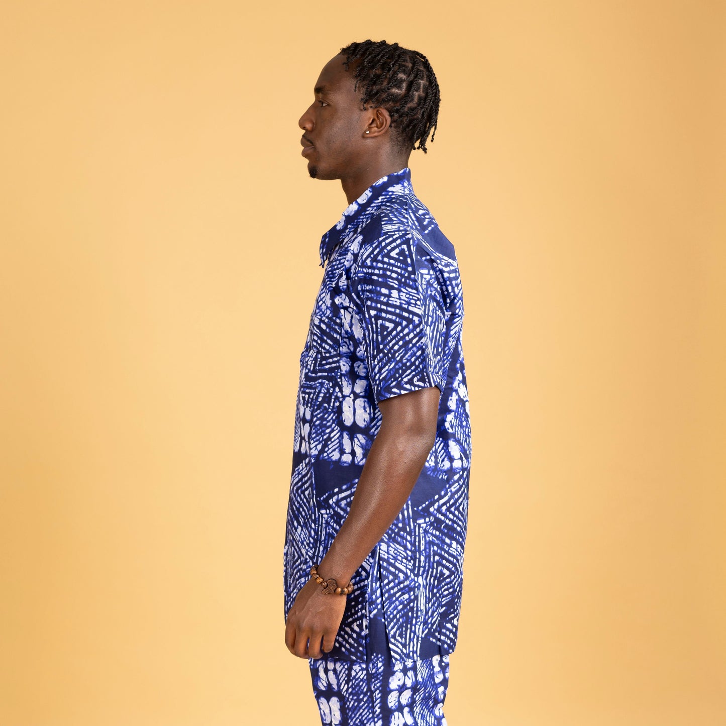 Tomiwa African Print Zip Up Shirt