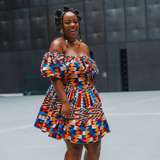 Olanna Kente African Print Dress