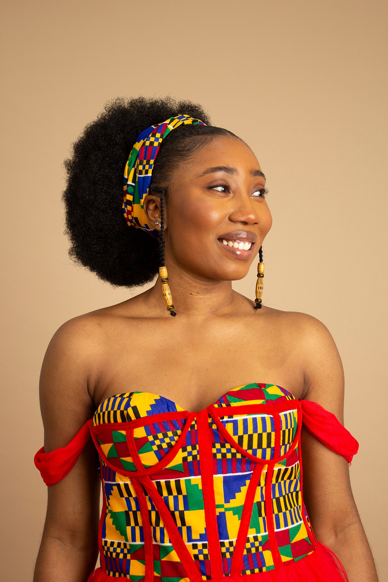 Kente African Print Head Wrap Cultureville