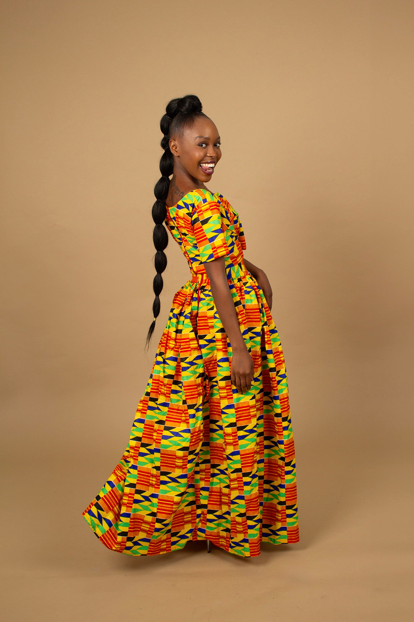 African print clearance maxi skirt