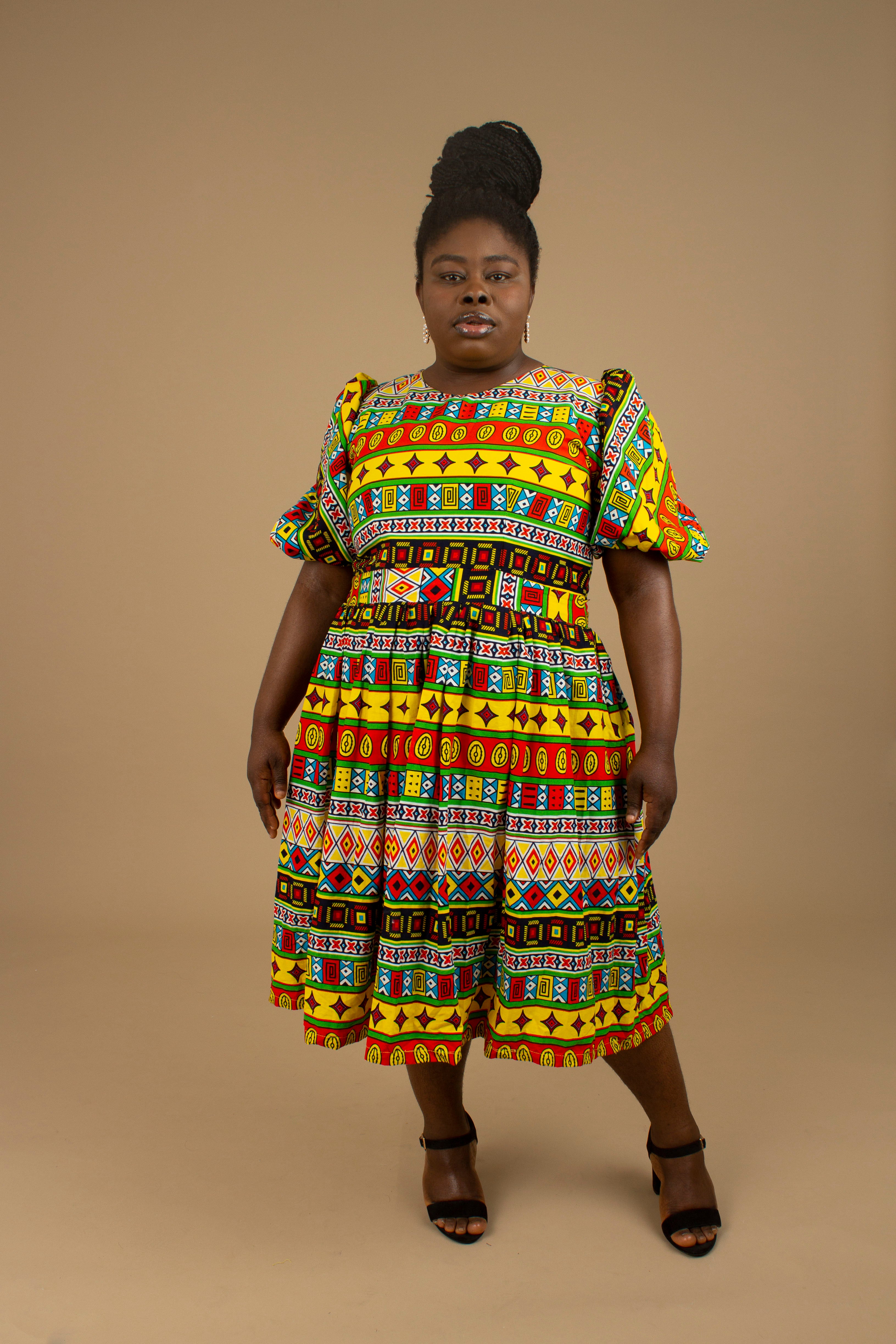 Multi coloured shop skater dress