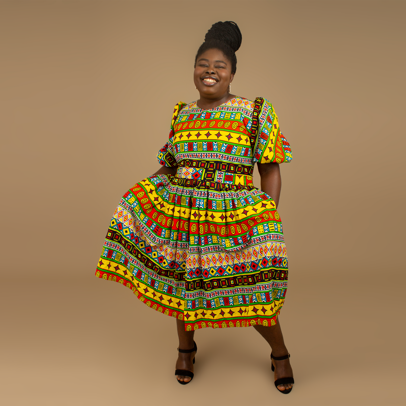 Akala African Print Skater Dress – Cultureville