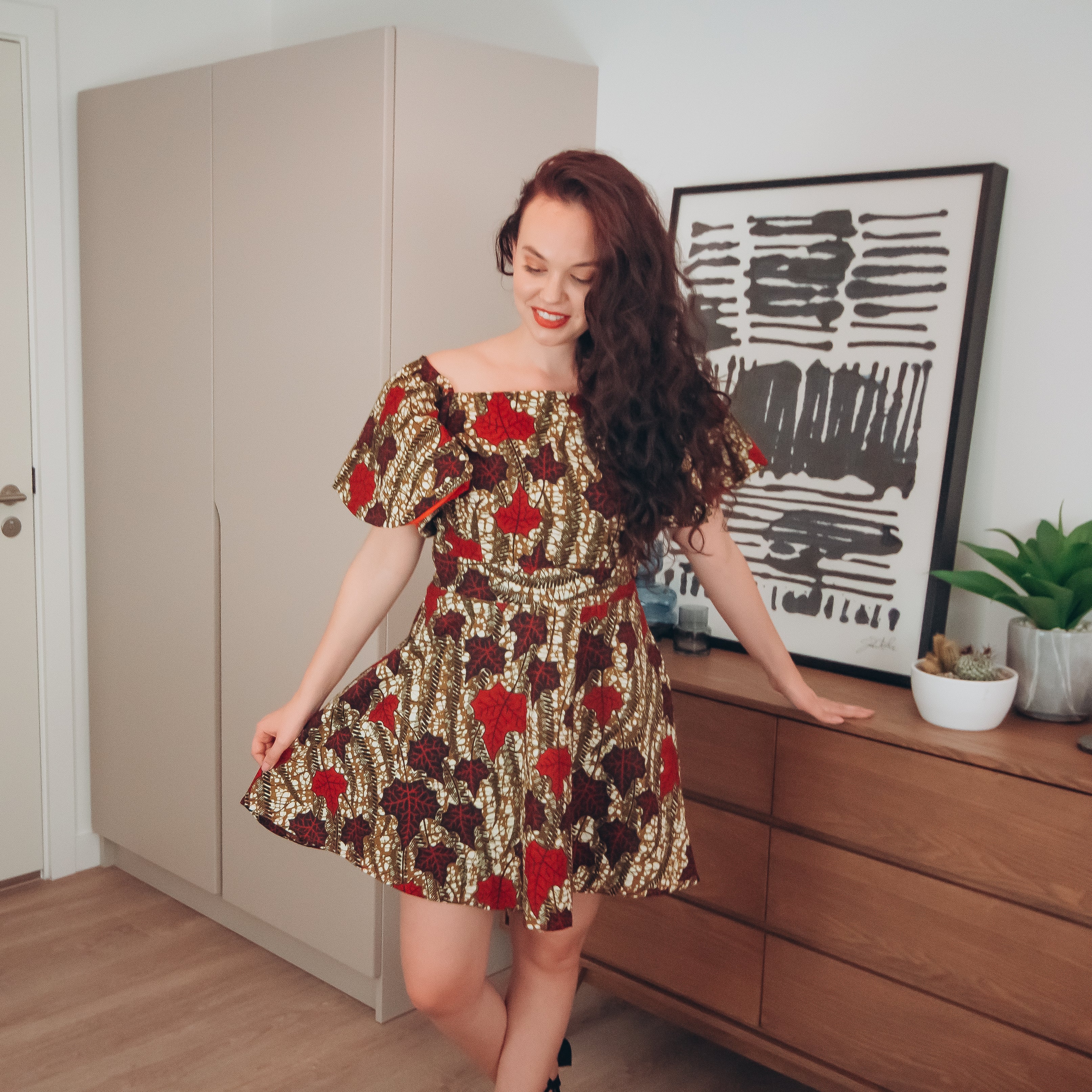 Ankara skater dresses hotsell