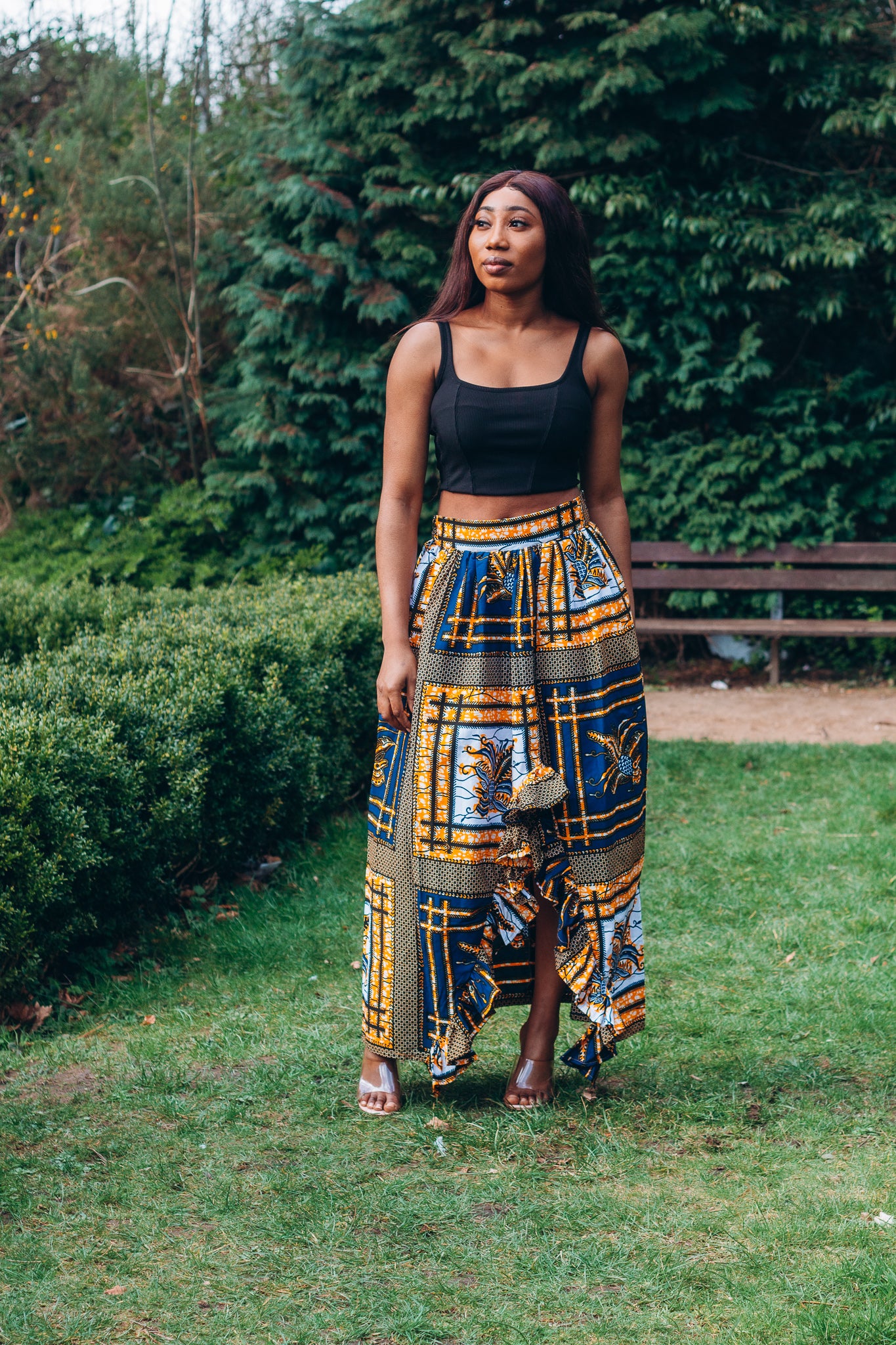 Temi High Waisted Maxi Skirt Cultureville