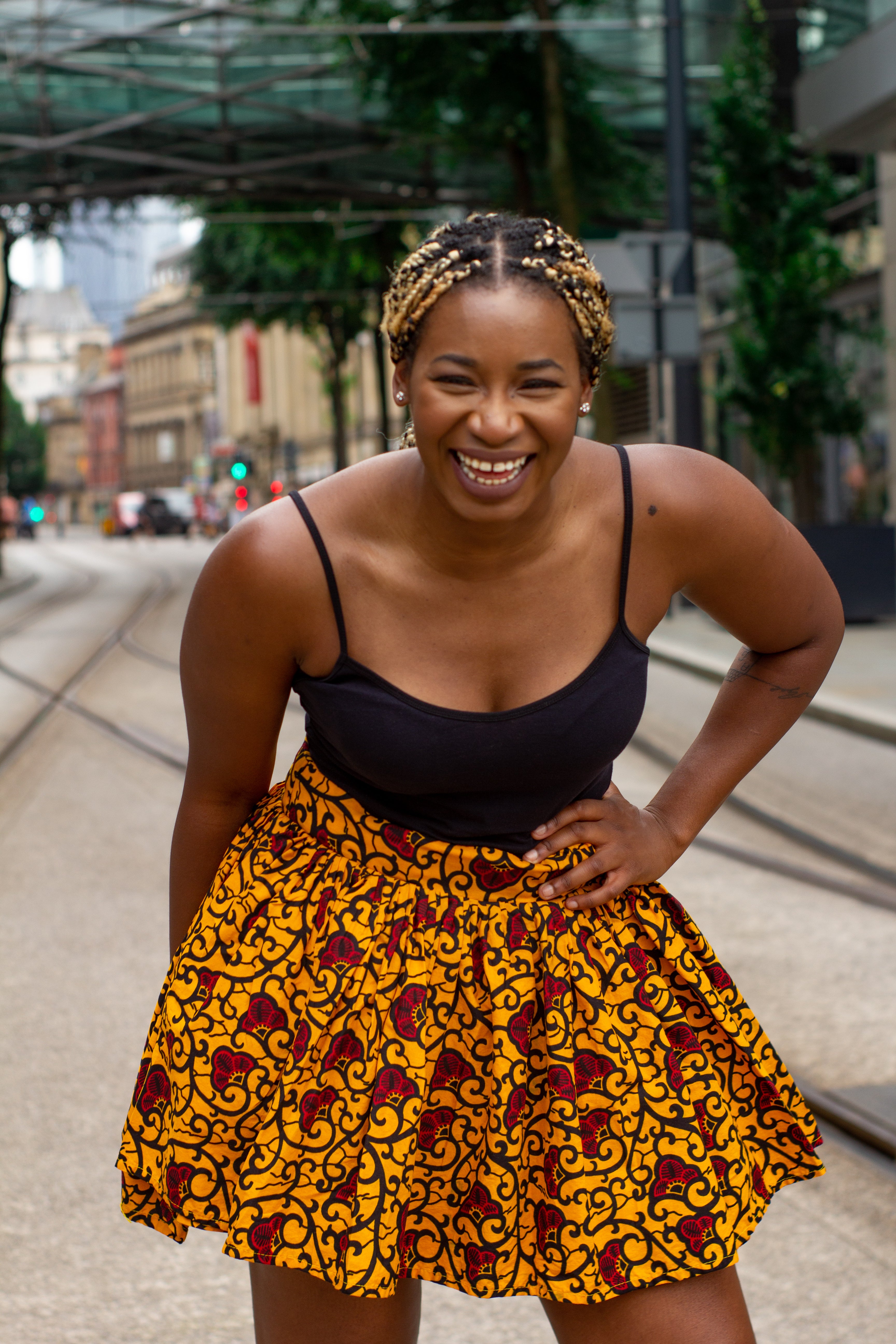 Plus size african print hot sale skirts