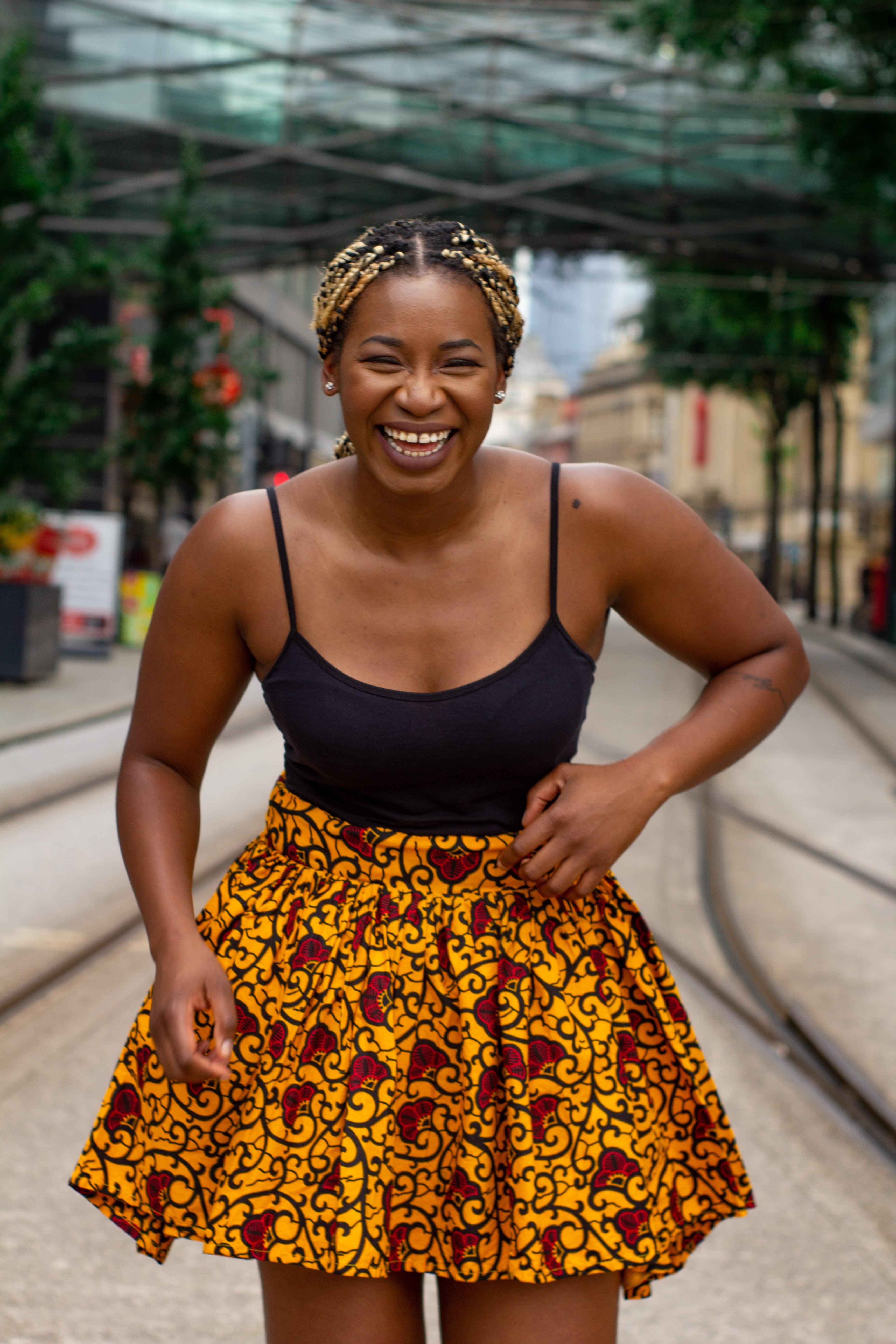 Plus size brown skater skirt hotsell